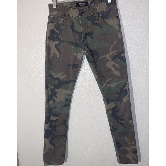 baldwin Denim - Baldwin The Andi Boyfriend Jeans SZ 24 Camouflauge Green Brown Black USA Made